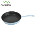 Cast iron flat non-stick cookware pan set for breakfast